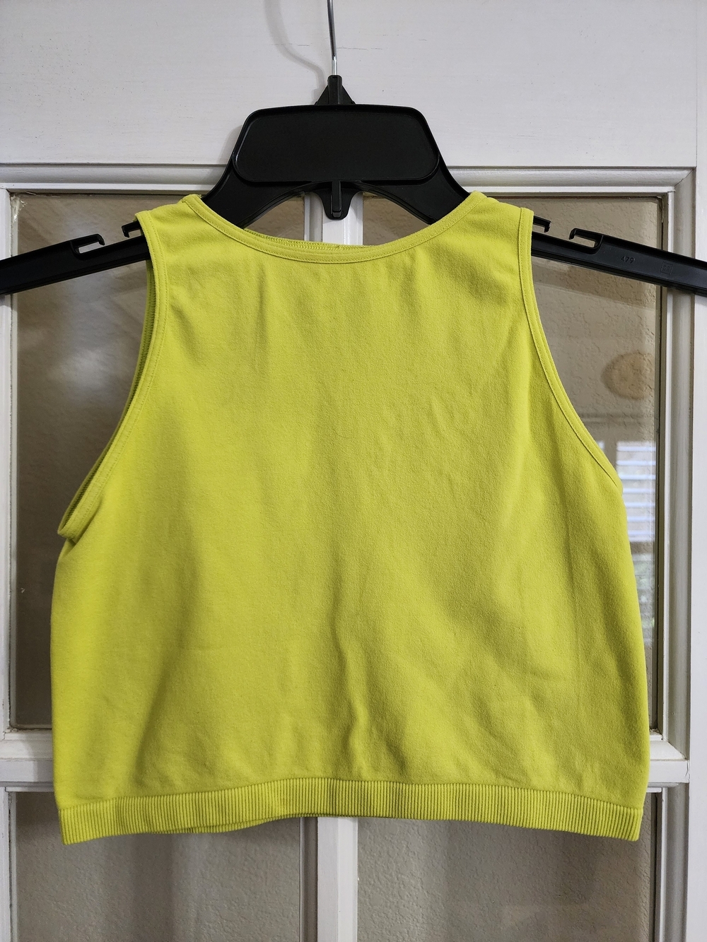 Free People Intimately Neon Lime Seamless Cropped Muscle Tank XS/S USA